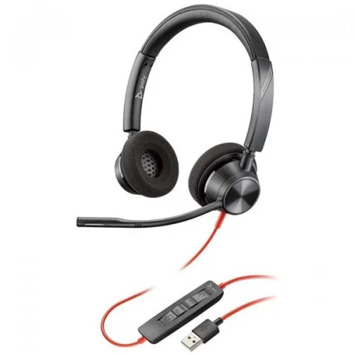 Фото: Гарнітура Plantronics Blackwire 3320 USB-A Black (213934-01) № 7 | KTC