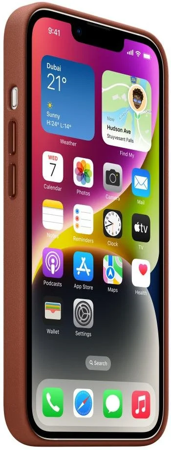 Фото: Чохол Apple for iPhone 14 Plus - Leather Case with MagSafe Umber (MPPD3) № 10 | KTC