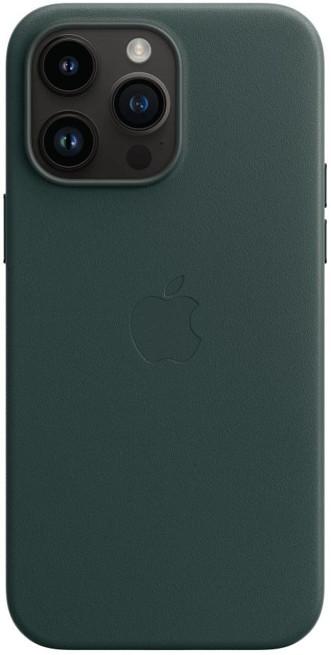 Чохол Apple for iPhone 14 Pro Max - Leather Case with MagSafe Forest Green (MPPN3)