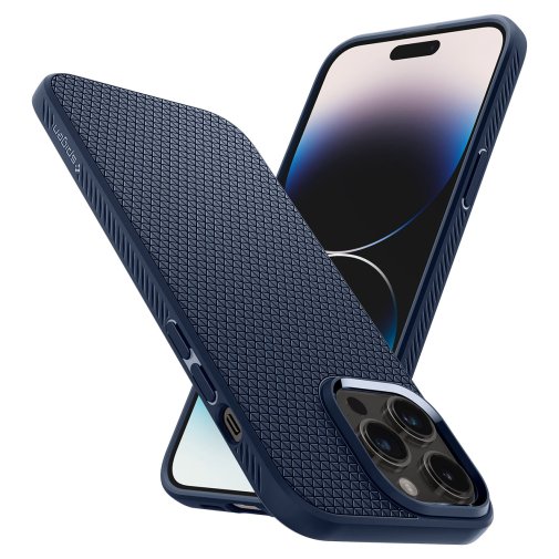 Чохол Spigen for Apple iPhone 14 Pro - Liquid Air Navy Blue (ACS04958)