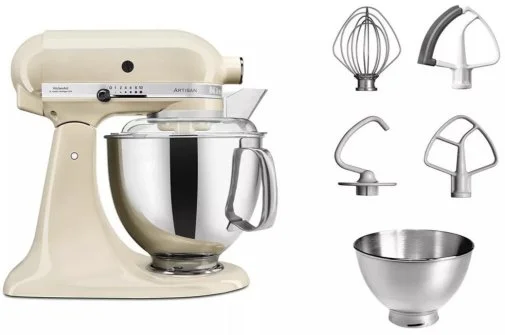 Фото: Планетарний міксер KitchenAid Mixer title-head 4.8L Artisan with extra accessories 5KSM175PS Creamy (5KSM175PSEAC) № 14 | KTC
