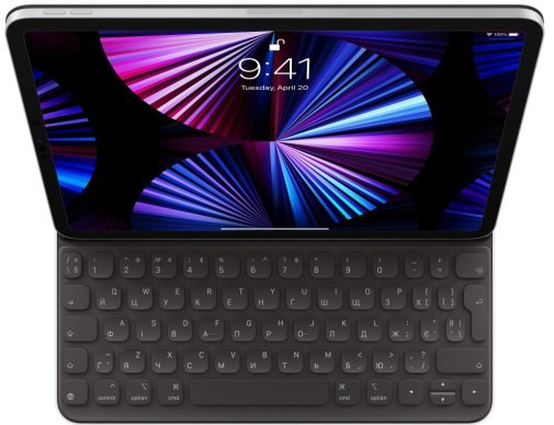 Чохол-клавіатура Apple Smart Keyboard Folio for iPad Pro 11-inch 3 gen and iPad Air 5 gen - Ukrainian Black (MXNK2UA/A)