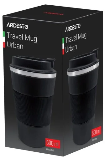 Фото: Термочашка Ardesto Urban 500ml Black (AR2650TMB) № 4 | KTC