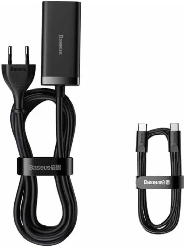 Фото: Зарядний пристрій Baseus GaN 3 Pro 100W Black with Type-C/Type-C (CCGP000101) № 11 | KTC