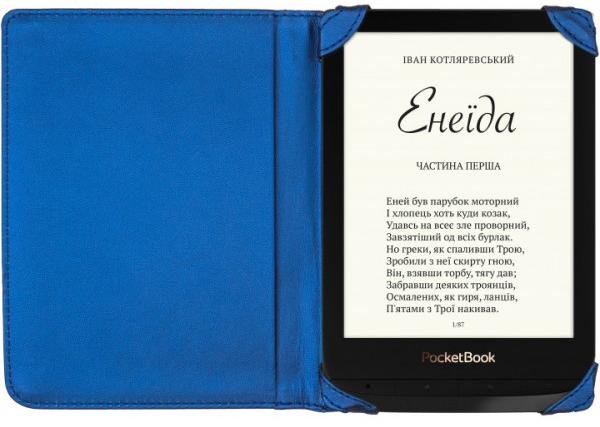  Чохол для електронної книги Pocketbook for PocketBook 616/627/632 Metallic Blue (VLPB-TB627MBLU1)
