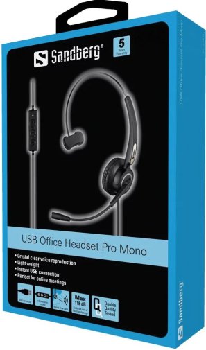Гарнітура Sandberg USB Office Headset Pro Mono (126-14)