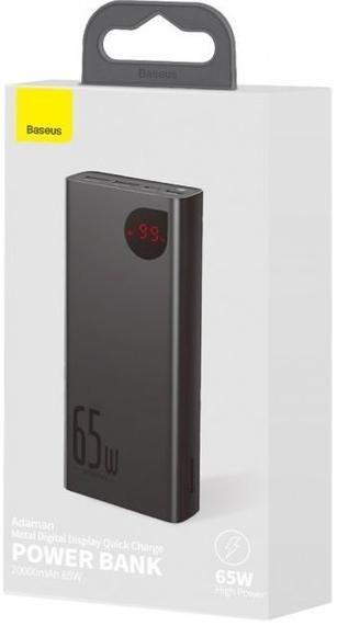 Батарея універсальна Baseus Adaman 20000mAh 65W Black (PPIMDA-D03)