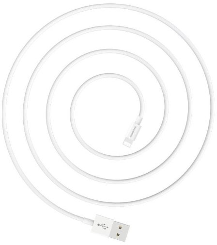  Кабель BOROFONE BX22 Bloom 2.4A AM / Lightning 1m White (BX22LW)