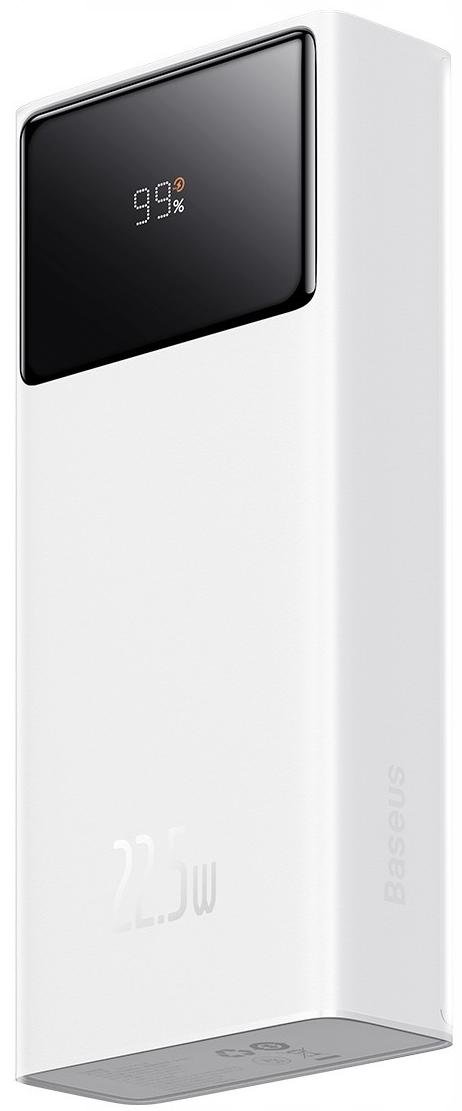 Батарея універсальна Baseus Star Lord Display 20000mAh 22.5W White (PPXJ060002)