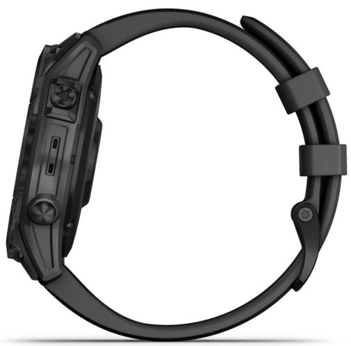  Смарт годинник Garmin Fenix 7 Sapphire Solar Black DLC Titanium with Black Band (010-02540-34)