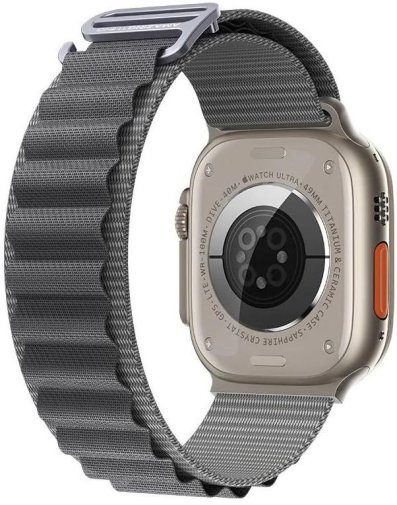 Ремінець AMAZINGthing for Apple Watch 49/45/44/42mm - Titan Sport Band Gray (TSP49GY)