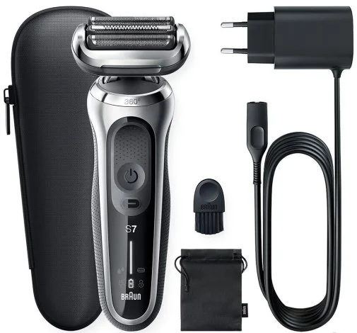 Фото: Електробритва Braun Series 7 71-S1000s Flex Wet/Dry Silver/Black (81770264) № 9 | KTC