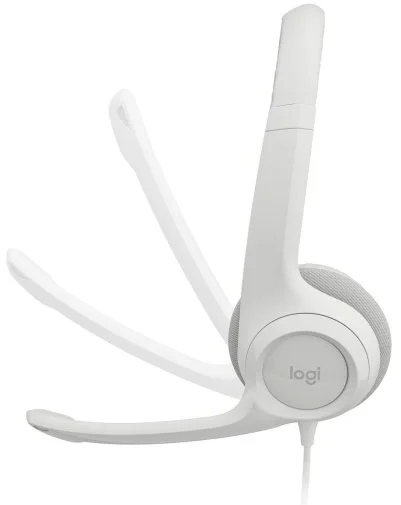 Фото: Гарнітура Logitech H390 USB Off White (981-001286) № 17 | KTC