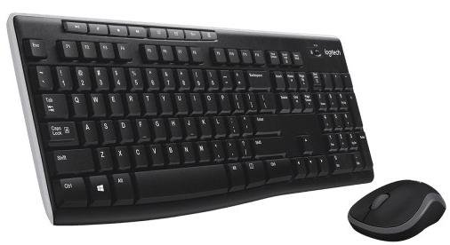Комплект клавіатура+миша Logitech MK270 Combo Wireless Us/Ukr Black (920-004509)