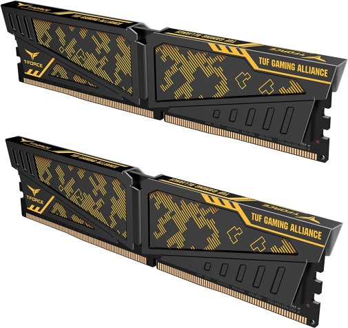 Оперативна пам’ять Team Vulcan TUF Yellow DDR4 2x8GB (TLTYD416G3200HC16CDC01)