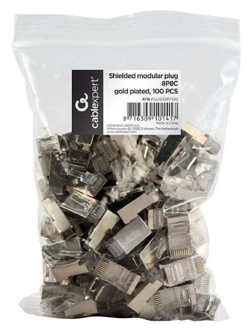 Фото: Конектор Cablexpert RJ-45 8P8C 100pcs (PLUG5SP/100) № 4 | KTC