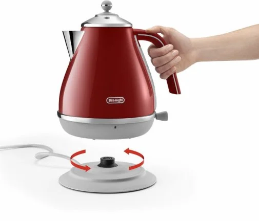 Фото: Електрочайник DeLonghi KBOC 2001 R Icona Capitals № 6 | KTC