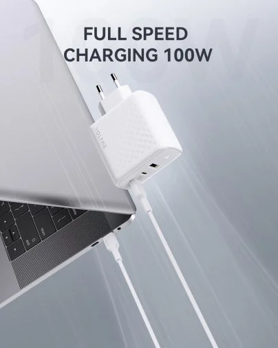 Фото: Зарядний пристрій VOLTME Revo 100 GaN III White (V2026) № 9 | KTC
