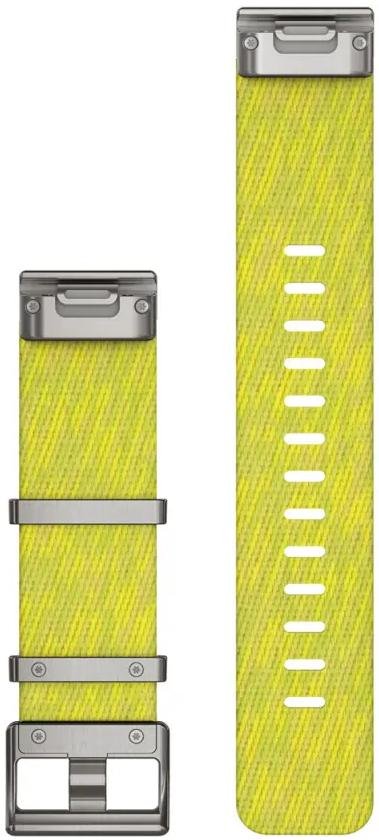 Ремінець Garmin for MARQ - 22mm QuickFit Jacquard-weave Nylon Strap Yellow/Green (010-12738-23)