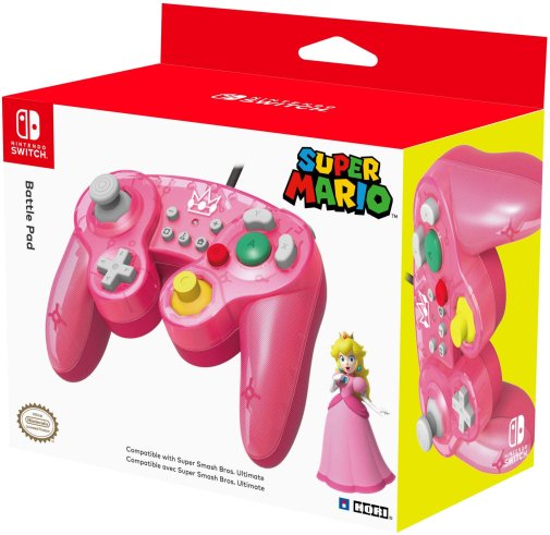 Геймпад Hori Battle Pad Nintendo Switch - Peach Pink (NSW-135U)