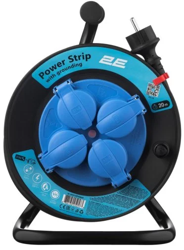 Фото: Подовжувач 2E CR4315IP44M20 4/20m Black (2E-CR4315IP44M20) № 8 | KTC
