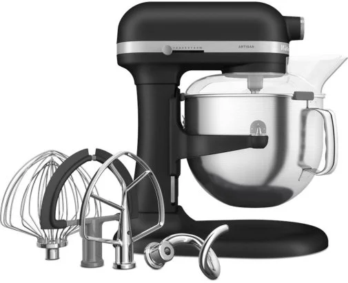 Фото: Планетарний міксер KitchenAid Mixer Bowl-Lift 6.6L - Artisan 5KSM70SHX Matte Black (5KSM70SHXEBM) № 15 | KTC