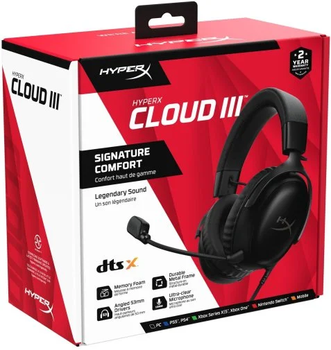 Фото: Гарнітура HyperX Cloud III Black (727A8AA) № 19 | KTC