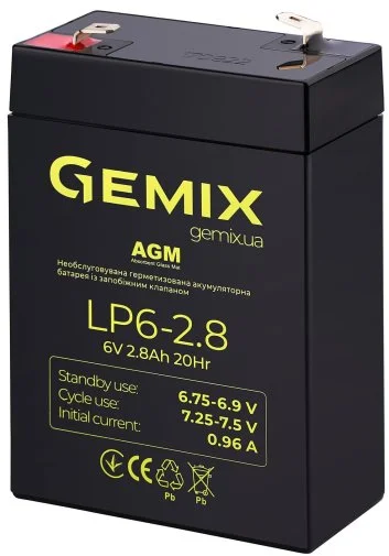 Фото: Батарея для ДБЖ Gemix LP6-2.8 (LP6-2.8F1) № 5 | KTC