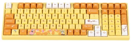 Фото: Клавіатура Akko 3098S Sponge Bob 98Key CS Starfish RGB ENG/UKR Yellow (6925758613897) № 15 | KTC