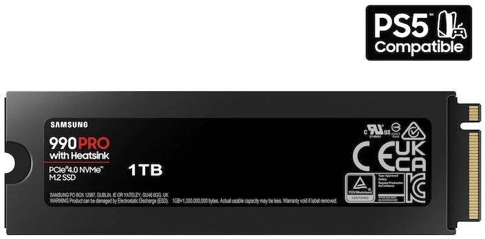 Фото: SSD-накопичувач Samsung 990 PRO w/ Heatsink 2280 PCIe 4.0 x4 NVMe 1TB (MZ-V9P1T0CW) № 5 | KTC