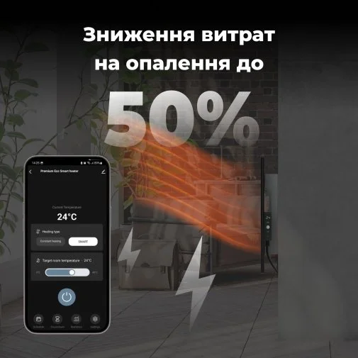 Фото: Конвектор AENO Premium Eco Smart GH4S LED Black (AGH0004S) № 18 | KTC