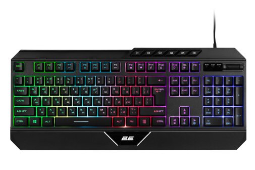 Клавіатура 2E Gaming KG315 RGB ENG/UKR USB Black (2E-KG315UBK)
