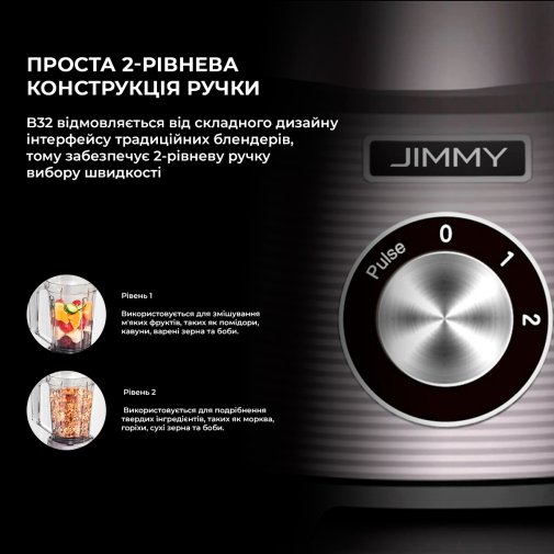 Блендер JIMMY Blender B32 Titanium Gray