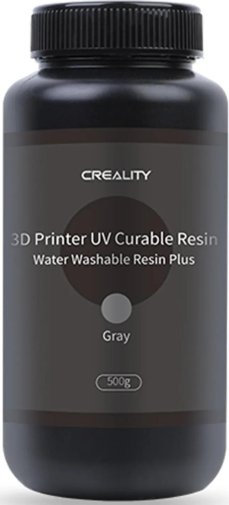 Фотополімерна смола Creality Water Washable Resin Plus 0.5kg Gray (3302010045)