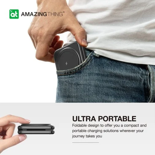 Фото: Бездротова зарядна станція AMAZINGthing Explorer Pro 2in1 MagSafe Black (EP2IN1SET) № 14 | KTC