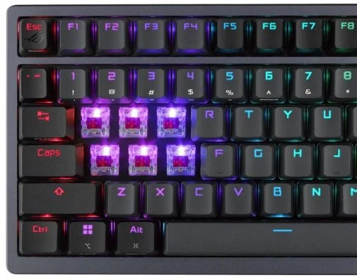 Фото: Клавіатура ASUS ROG Azoth NX Red ENG PBT (90MP0316-BKUA01) № 15 | KTC