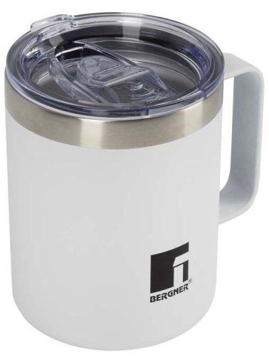 Термочашка Bergner Coffee and Tea Lovers 350ml White (BG-37788-WH)