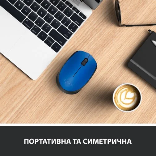 Фото: Миша Logitech M171 Wireless Blue/Black (910-004640) № 18 | KTC
