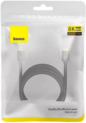 Кабель Baseus High Definition 8K v2.1 HDMI / HDMI 10m Black (WKGQ040301)