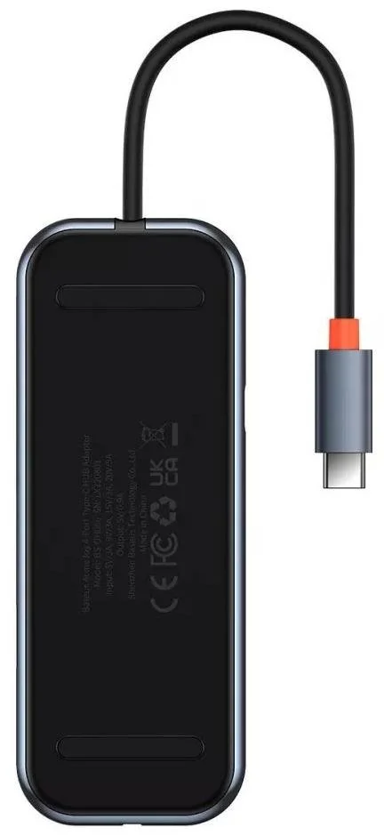 Фото: USB-хаб Baseus AcmeJoy 4 Port Dark Gray (WKJZ010013) № 11 | KTC
