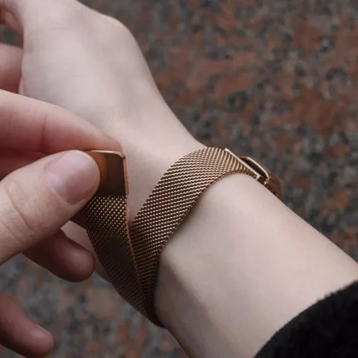 Фото: Ремінець PRC for Xiaomi Mi Band 8 - Milanese Loop gold № 6 | KTC