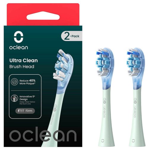 Насадка для зубної щітки Oclean UC01 G02 Ultra Clean Brush Head 2pcs Green (6970810553512)