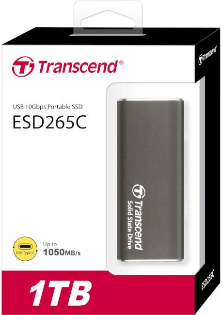 Зовнішній SSD-накопичувач Transcend ESD265C 1TB Iron Gray (TS1TESD265C)