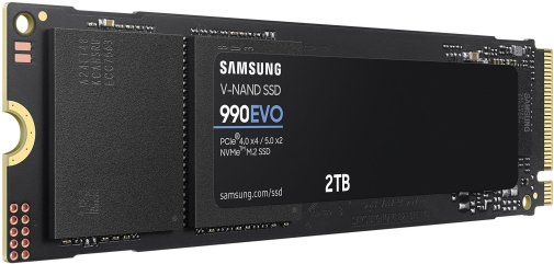 SSD-накопичувач Samsung 990 Evo 2280 PCIe 4.0 x4/PCIe 5.0 x2 NVMe 2.0 2TB (MZ-V9E2T0BW)