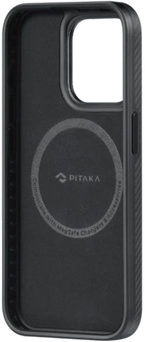 for Apple iPhone 15 Pro Max - MagEZ Case Pro 4 Twill 600D Black/Grey