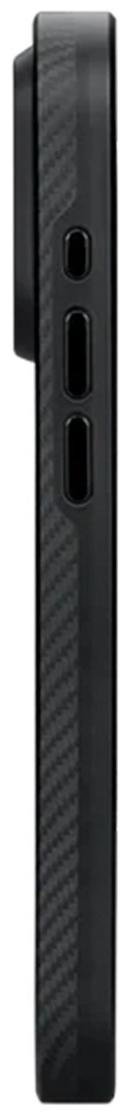 for Apple iPhone 15 Pro - MagEZ Case Pro 4 Twill 600D Black/Grey