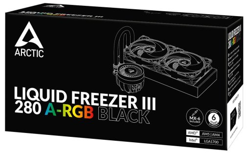 Система рідинного охолодження Arctic Liquid Freezer III 280 ARGB Black (ACFRE00143A)