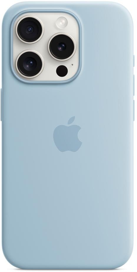 Чохол Apple for iPhone 15 Pro - Silicone Case with MagSafe Light Blue (MWNM3)