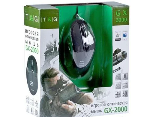 Фото: Мишка T&G GX2000 чорна № 7 | KTC