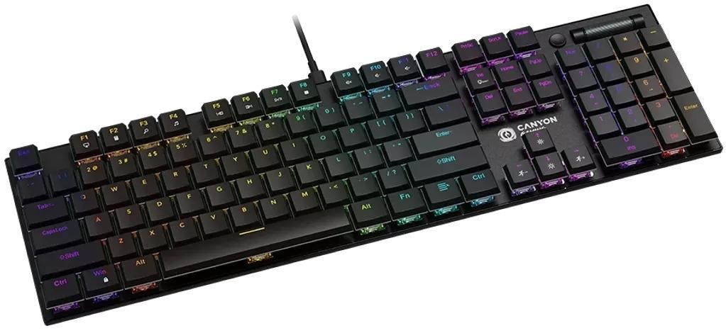 Клавіатура Canyon Cometstrike GK-55 USB Black (CND-SKB55-US)